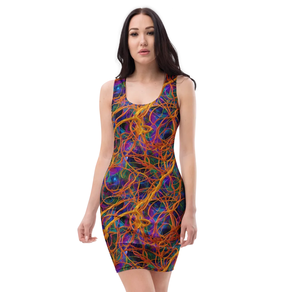 Spectral Weave on Bodycon Dress — Front