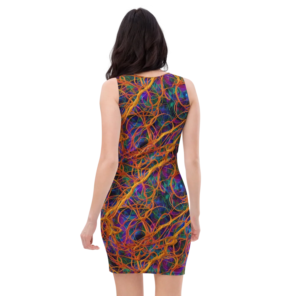 Spectral Weave on Bodycon Dress — Back
