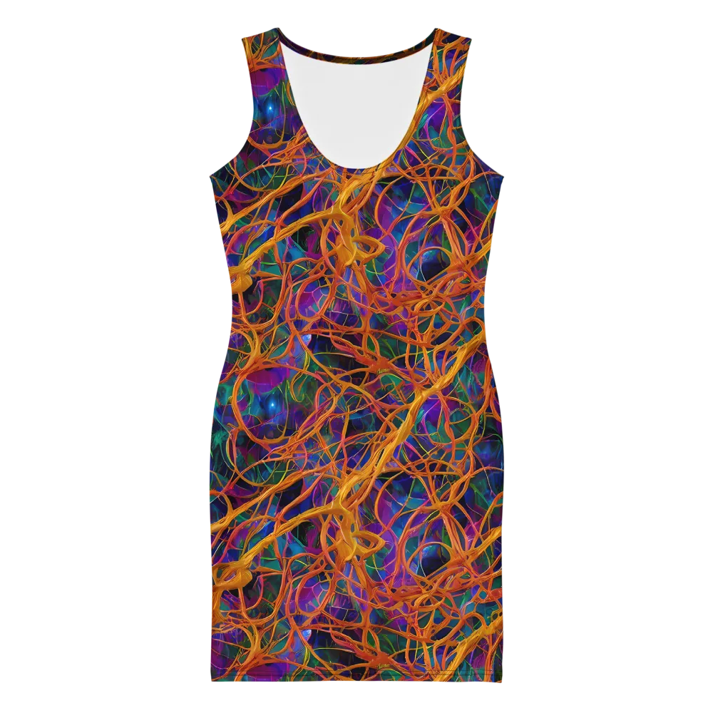 Spectral Weave on Bodycon Dress — Front
