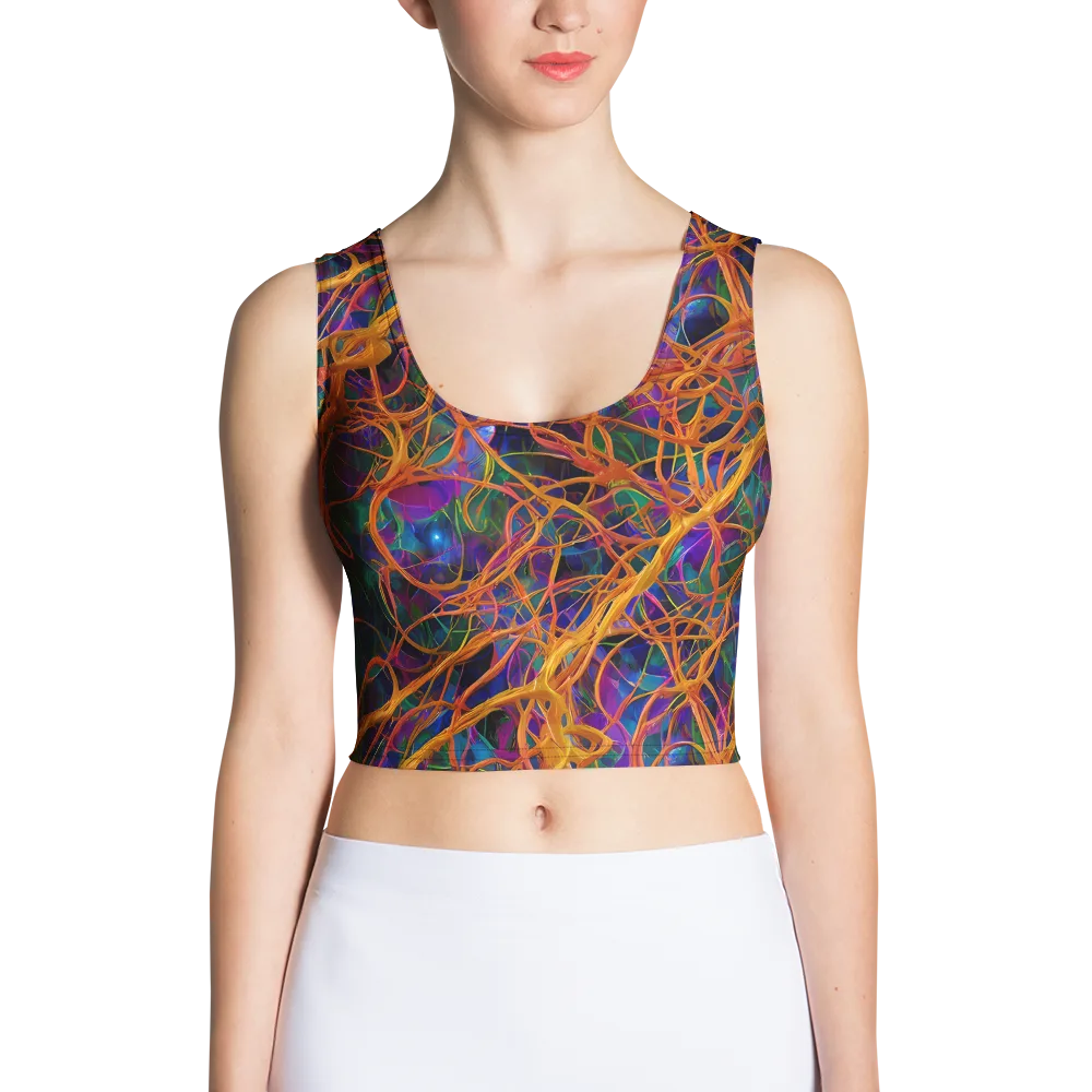 Spectral Weave on Crop Top — Front