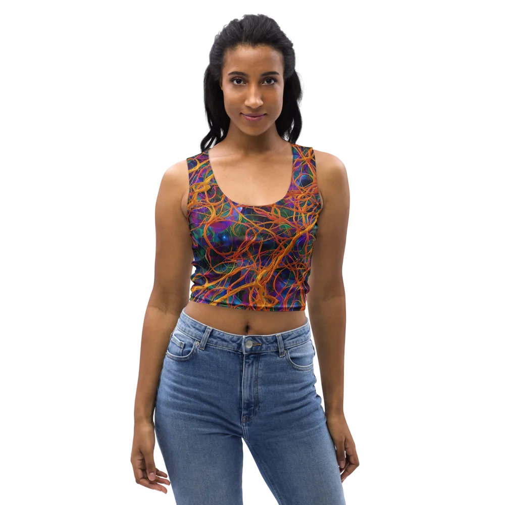 Spectral Weave on Crop Top — Front