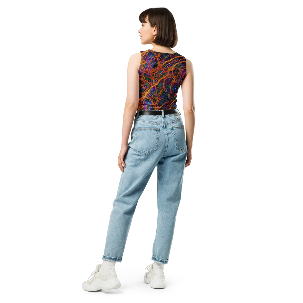 Spectral Weave on Crop Top — Back