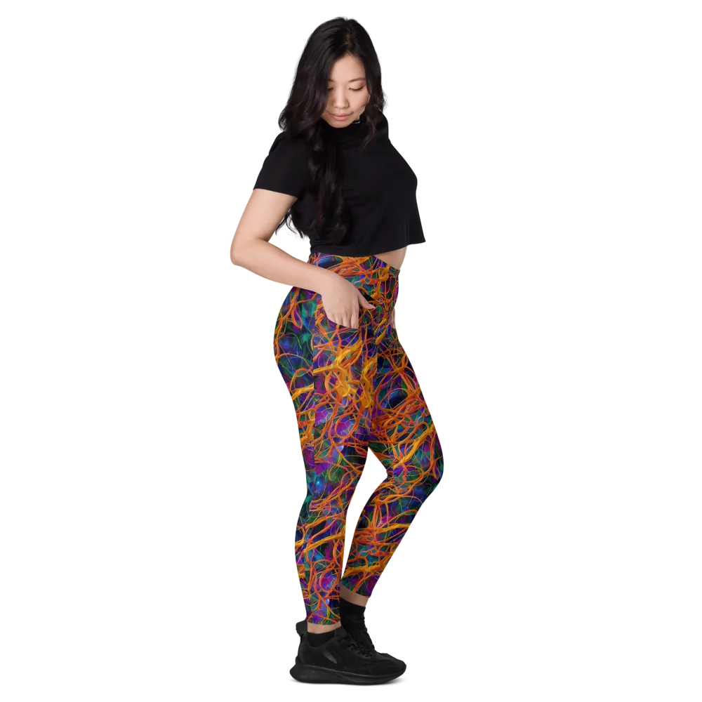 Spectral Weave on Leggings with Pockets — Right