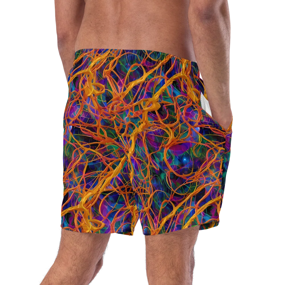 Spectral Weave on Swim Trunks — Right Back