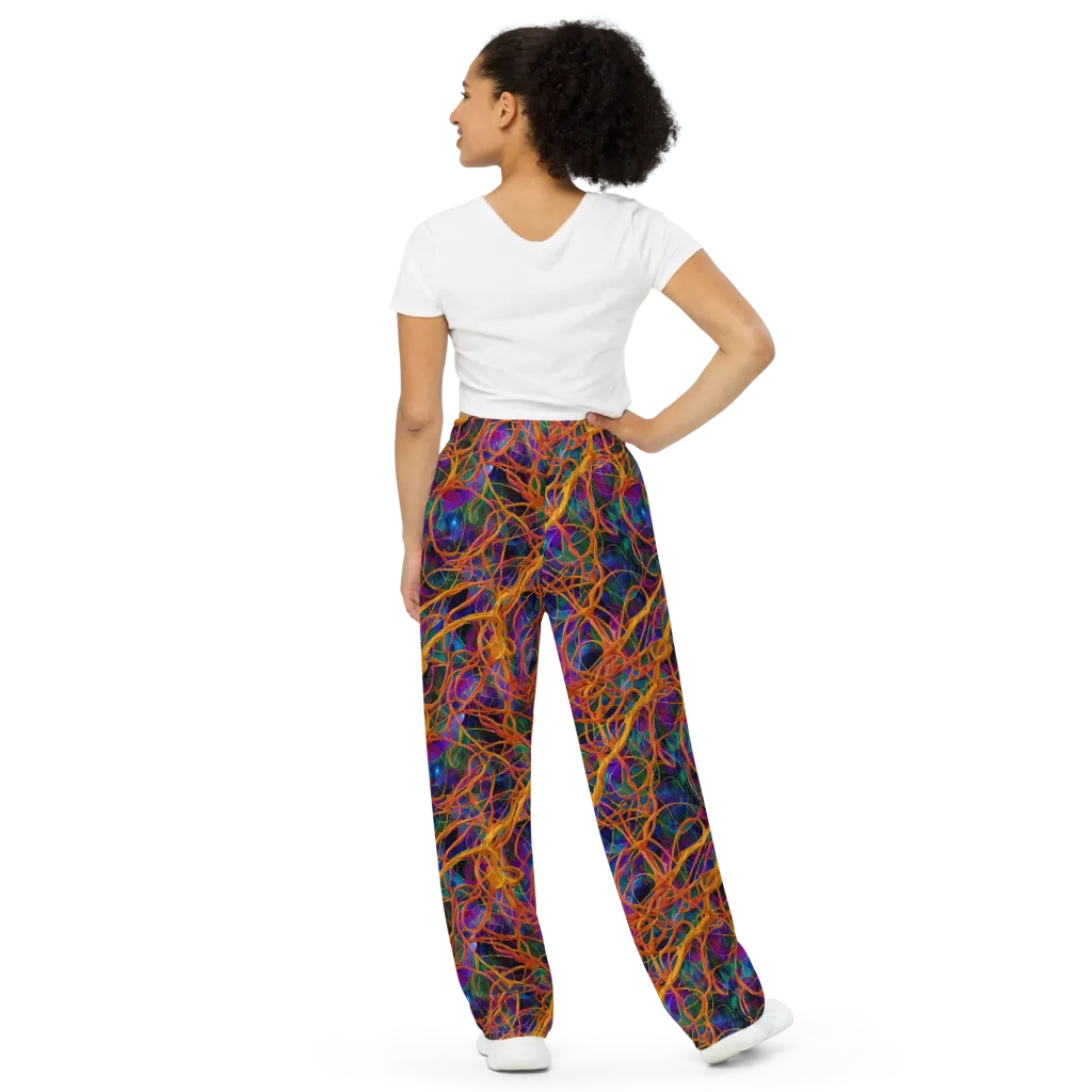 Spectral Weave on Wide-Leg Pants — Back