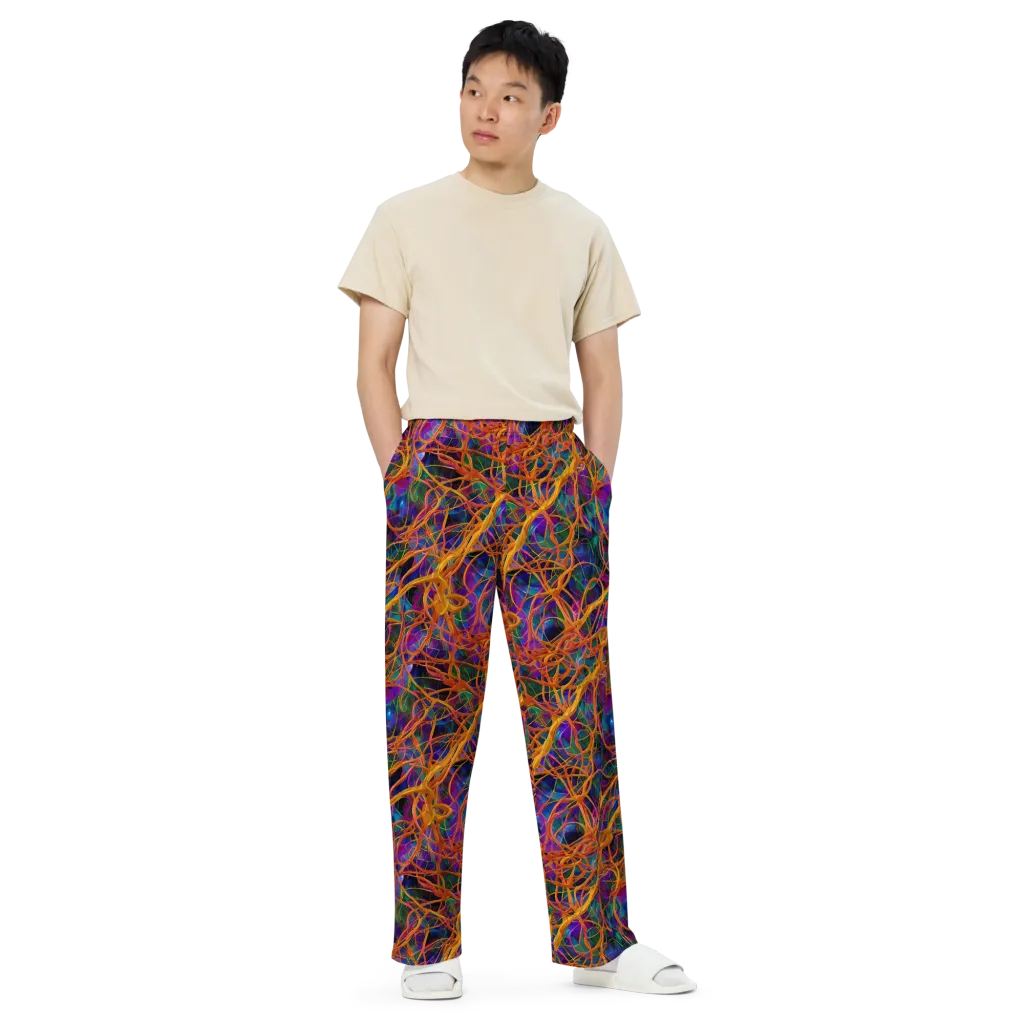 Spectral Weave on Wide-Leg Pants — Front