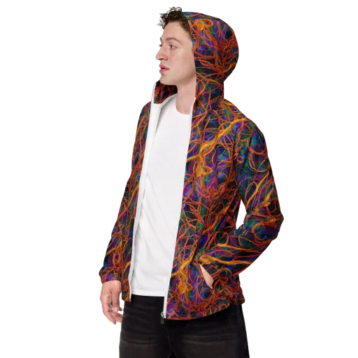 Spectral Weave on a Men's Windbreaker