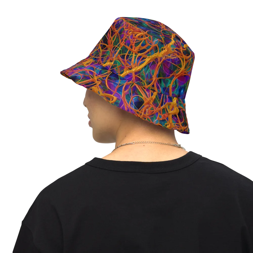 Spectral Weave on Reversible Bucket Hat — Back Inside