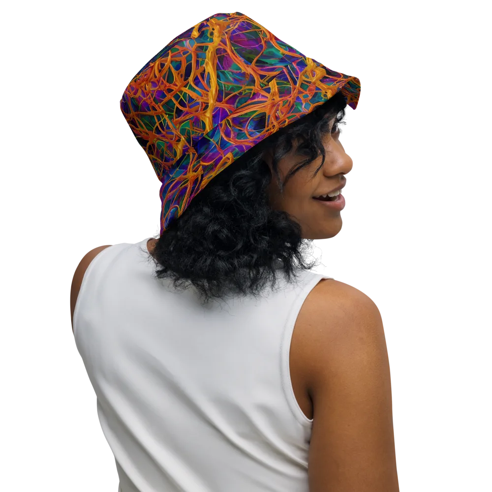 Spectral Weave on Reversible Bucket Hat — Right Outside