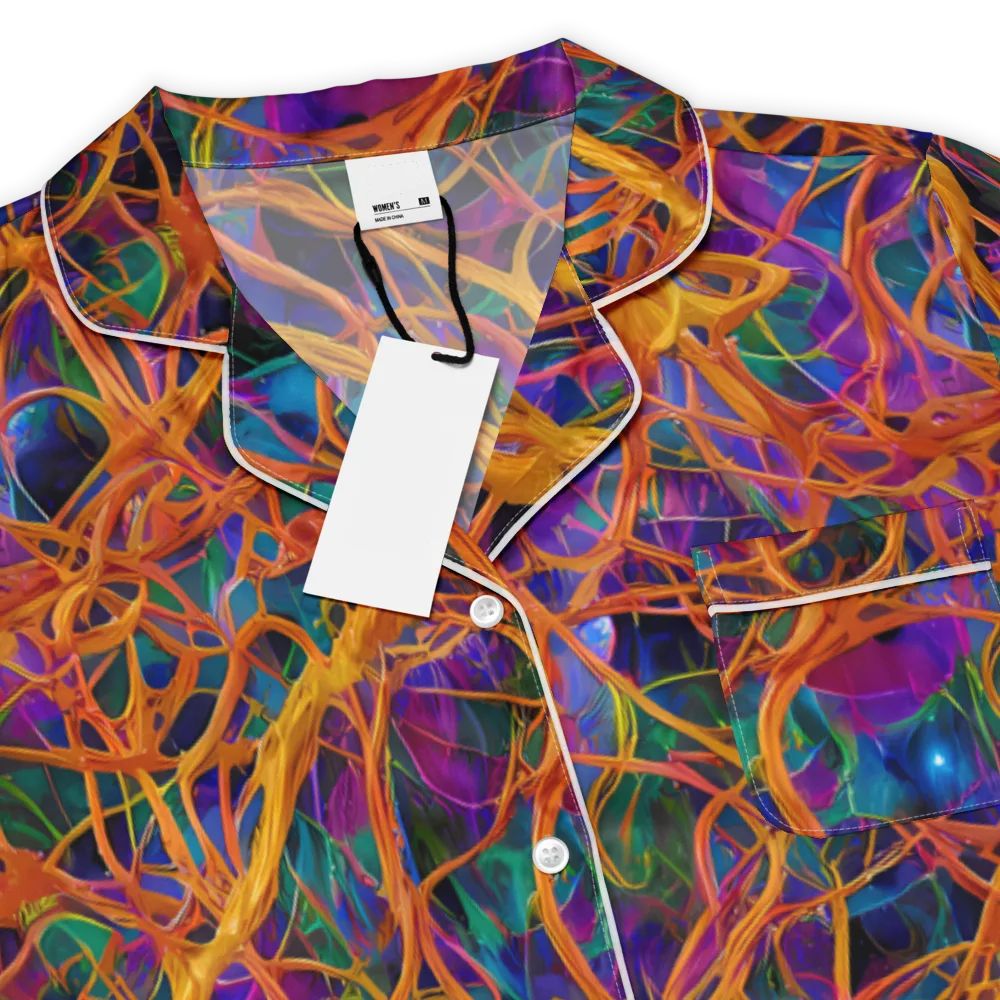 Spectral Weave on Women's Short Sleeve Pajama Top — Product details
