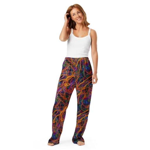 Spectral Weave on a Women's Pajama Pants