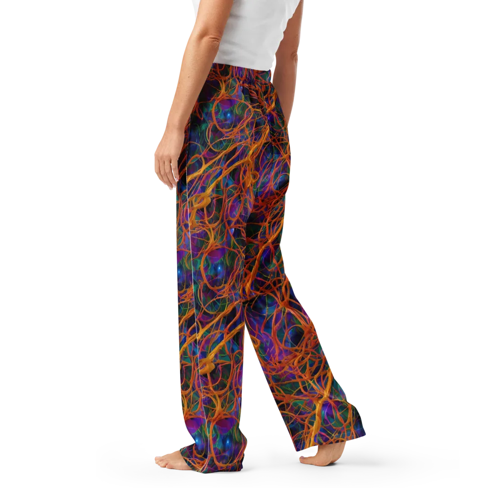 Spectral Weave on Women's Pajama Pants — Left