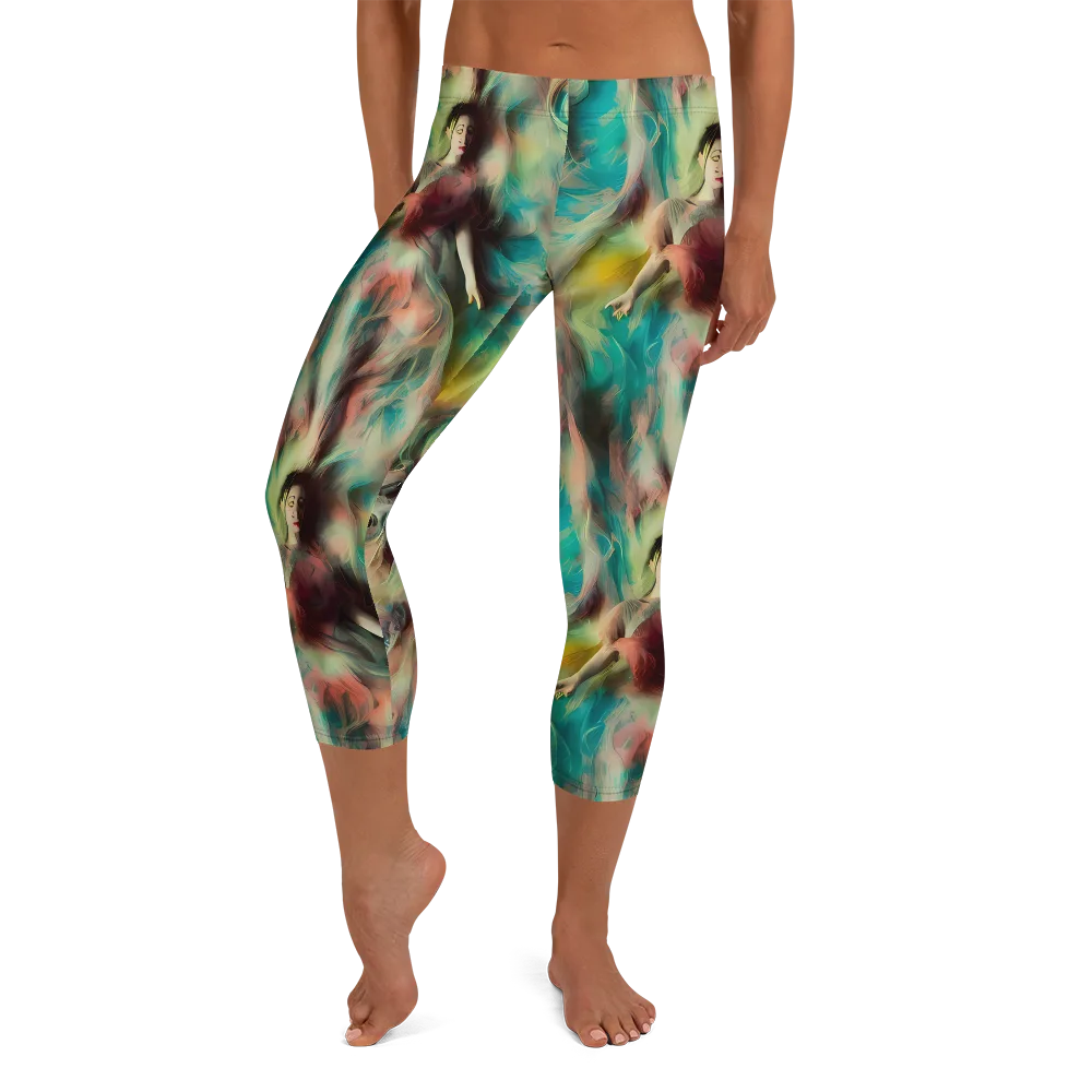 Enchanted Fusion on Capri Leggings — Front