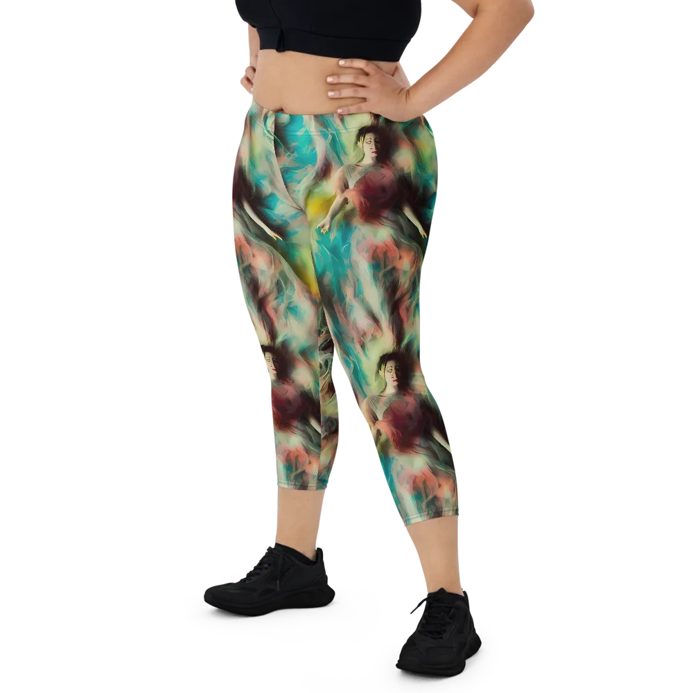 Enchanted Fusion on Capri Leggings — Front
