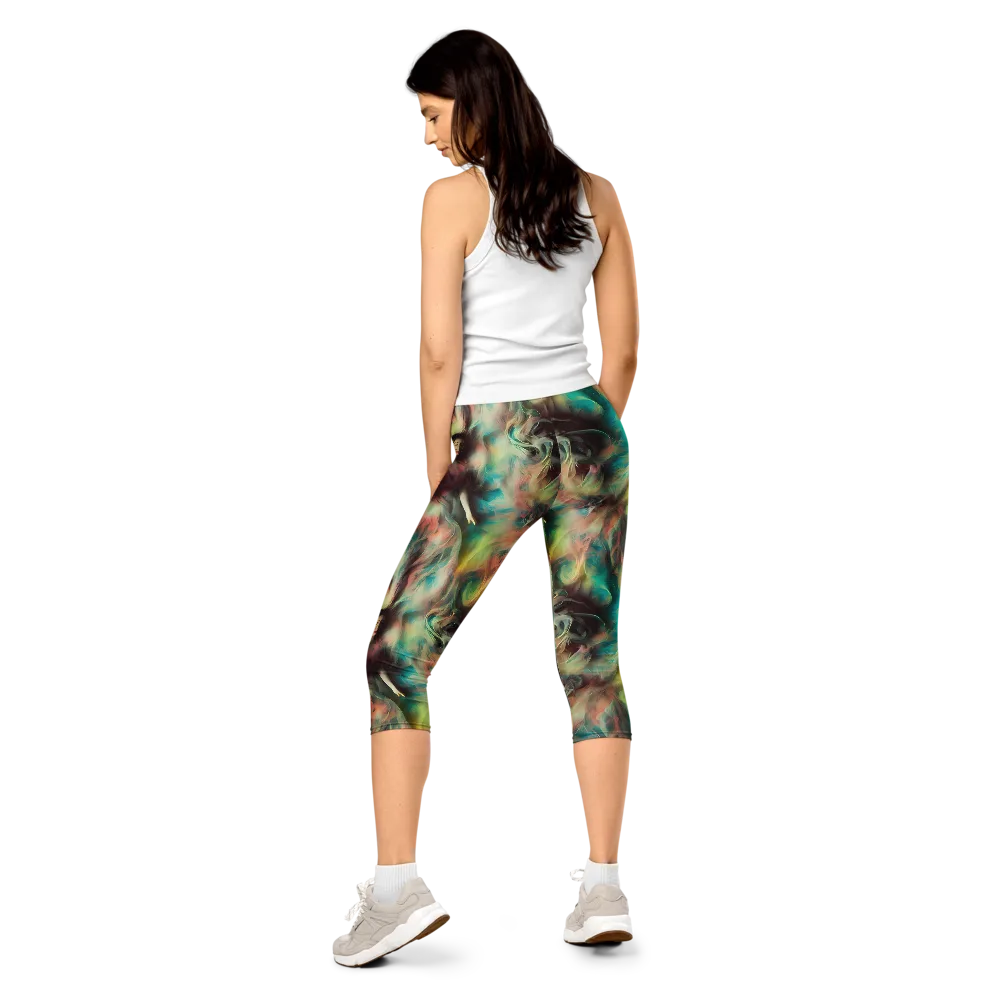Enchanted Fusion on Capri Leggings — Back