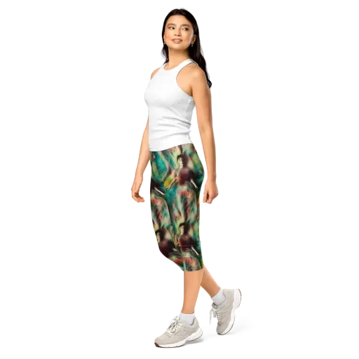 Enchanted Fusion on a Capri Leggings
