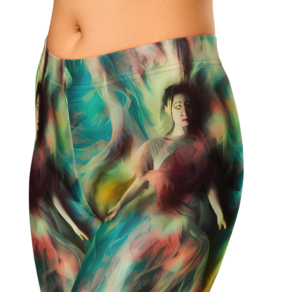 Enchanted Fusion on Capri Leggings — Zoomed-in