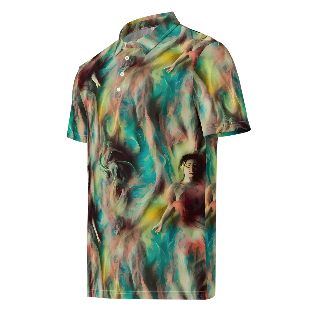 Enchanted Fusion on Men's Slim Fit Polo Shirt — Left Front