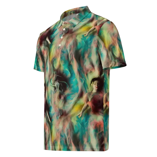 Enchanted Fusion on a Men's Slim Fit Polo Shirt