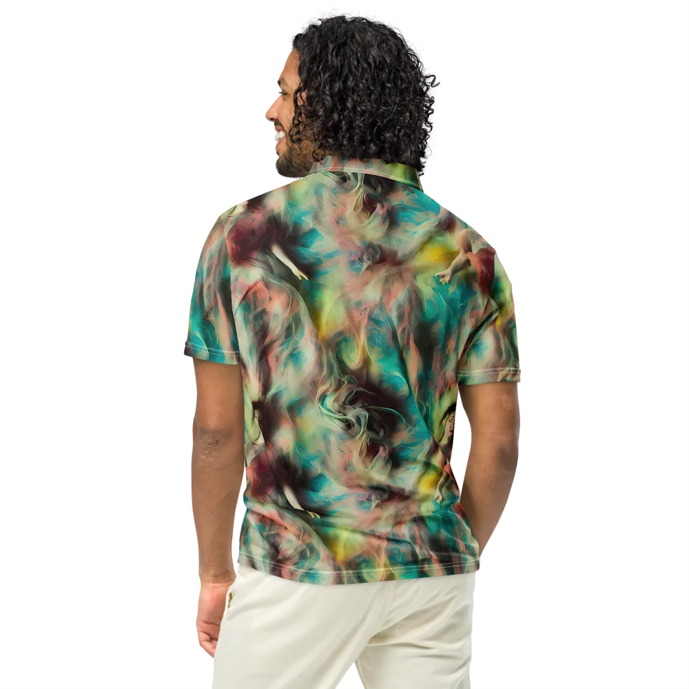 Enchanted Fusion on Men's Slim Fit Polo Shirt — Back