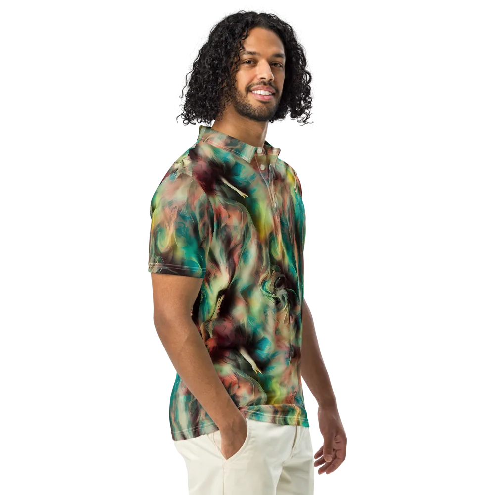 Enchanted Fusion on Men's Slim Fit Polo Shirt — Right Front