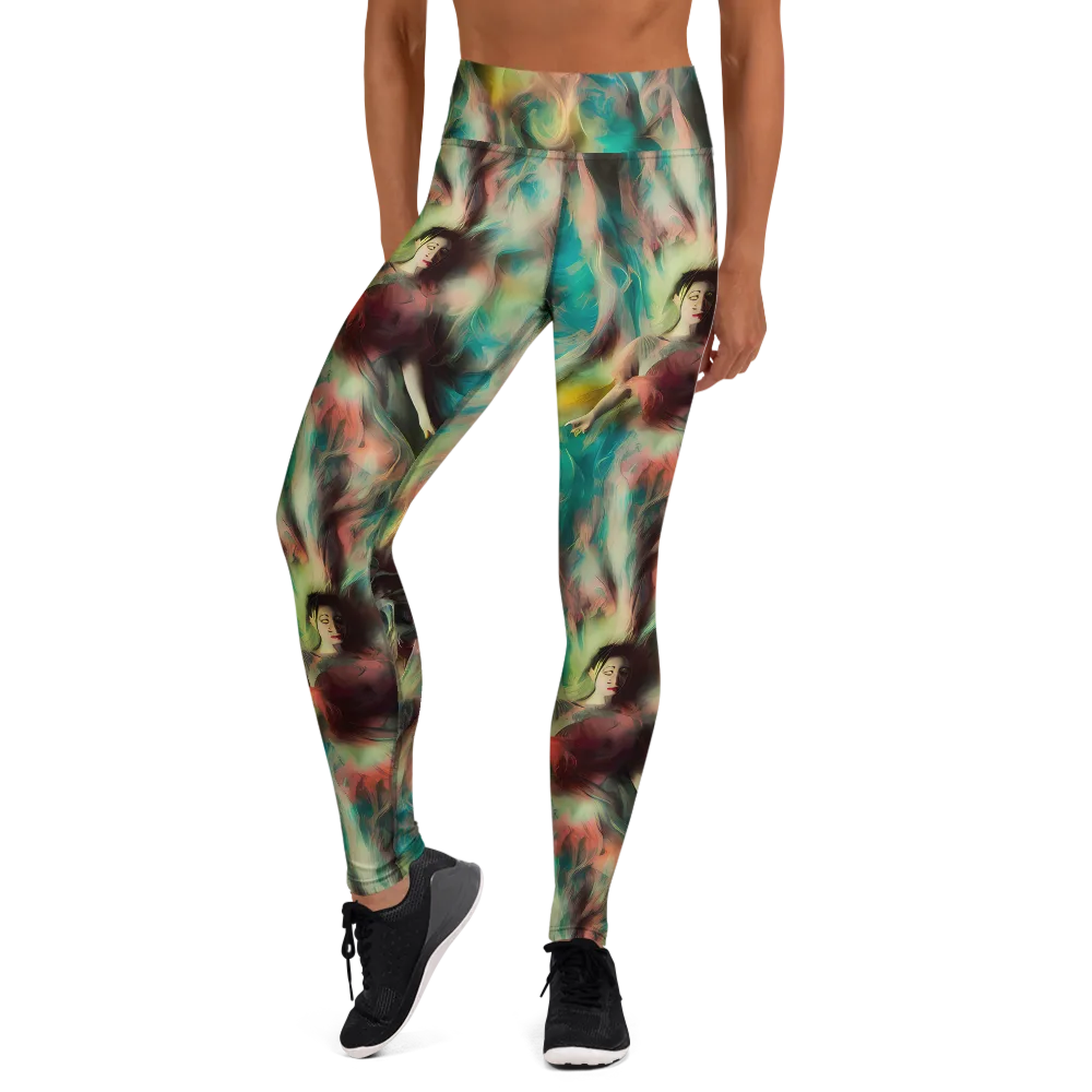 Enchanted Fusion on Yoga Leggings — Front