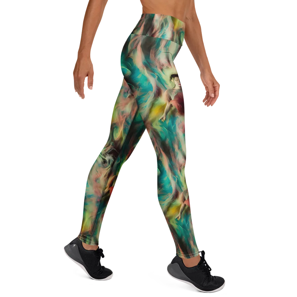 Enchanted Fusion on Yoga Leggings — Right
