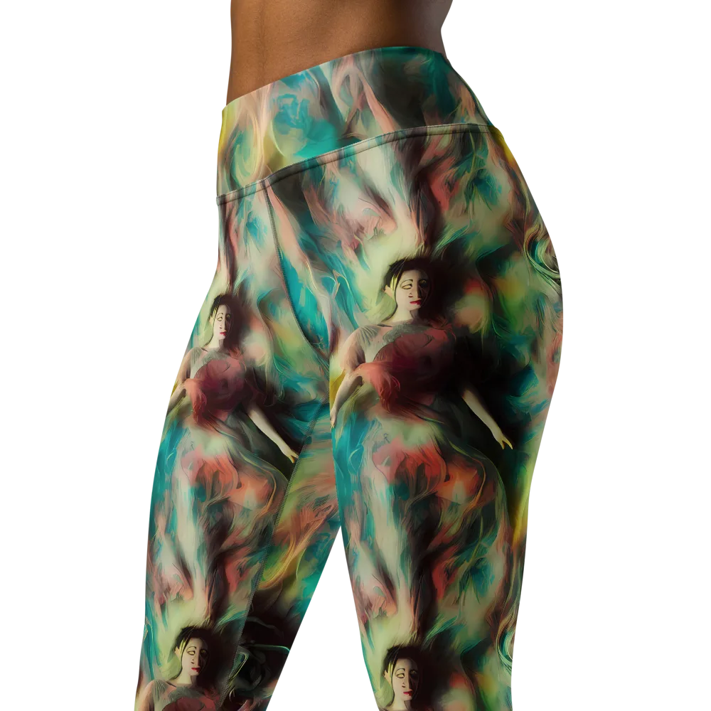Enchanted Fusion on Yoga Leggings — Left Front