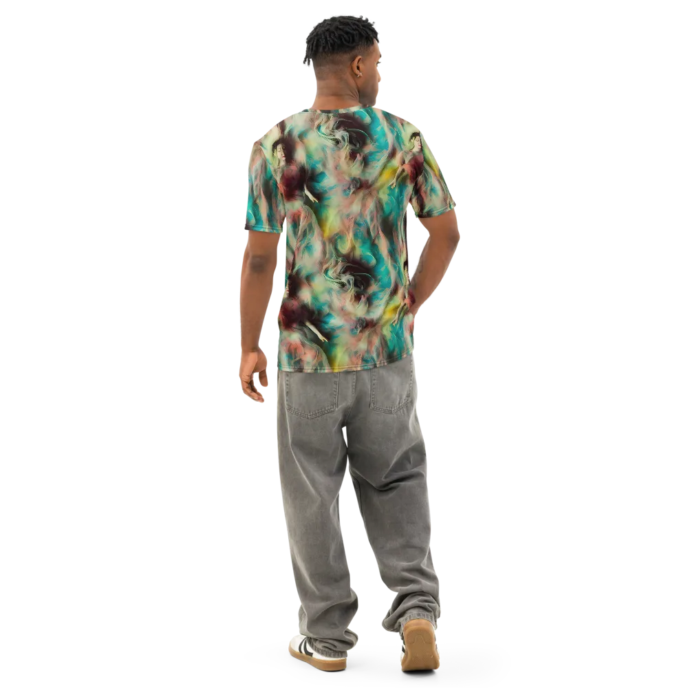 Enchanted Fusion on Men's Cotton Crew Neck T-Shirt — Back