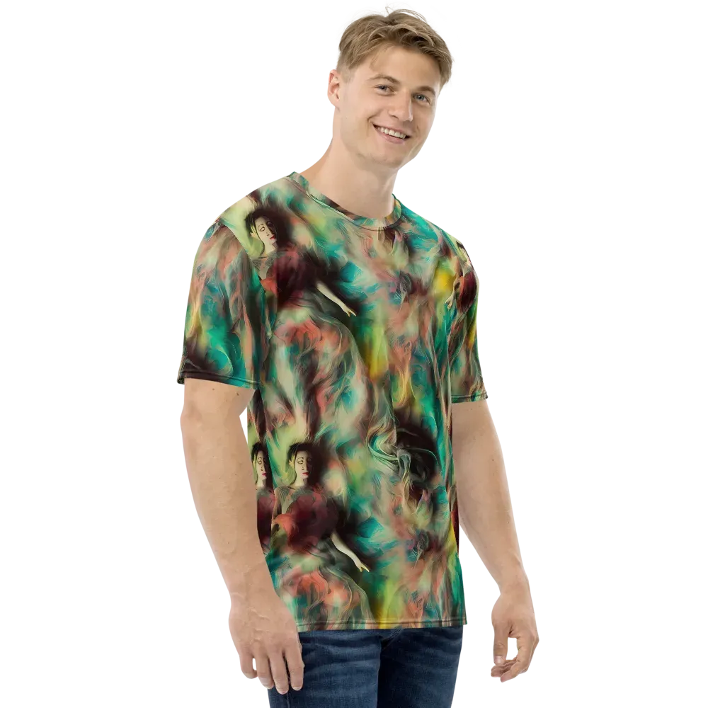 Enchanted Fusion on Men's Crew Neck T-Shirt — Right