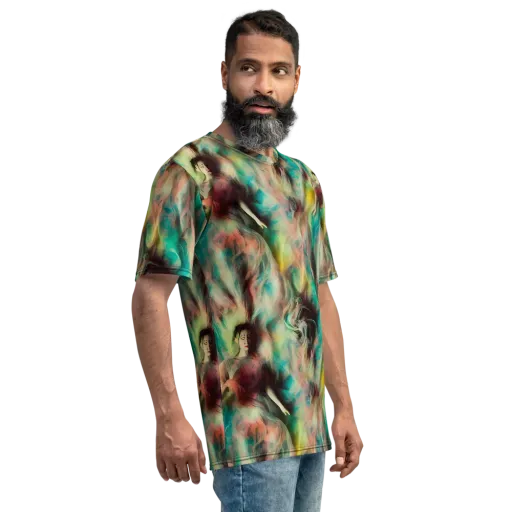 Enchanted Fusion on a Men's Crew Neck T-Shirt