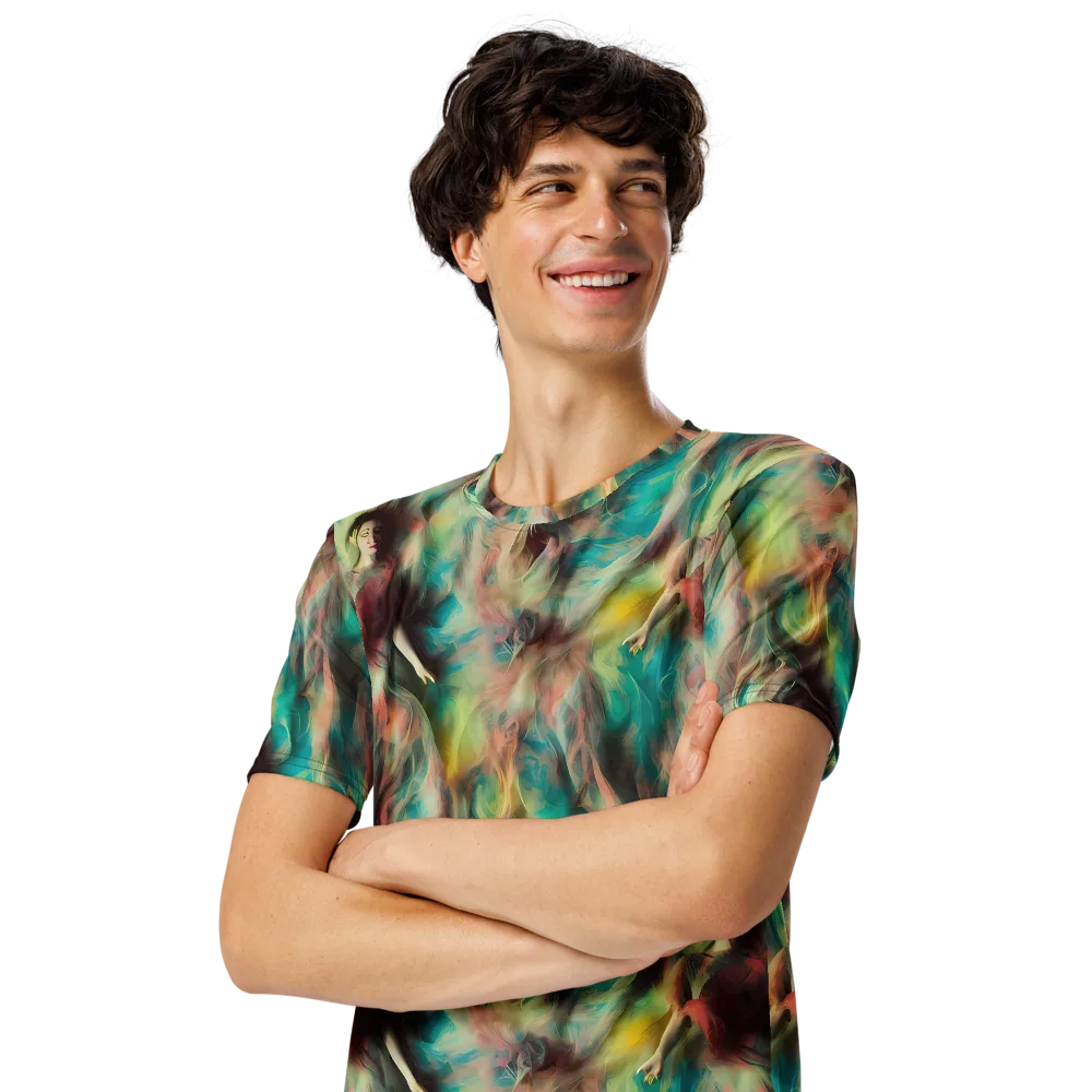 Enchanted Fusion on Men's Crew Neck T-Shirt — Left Front
