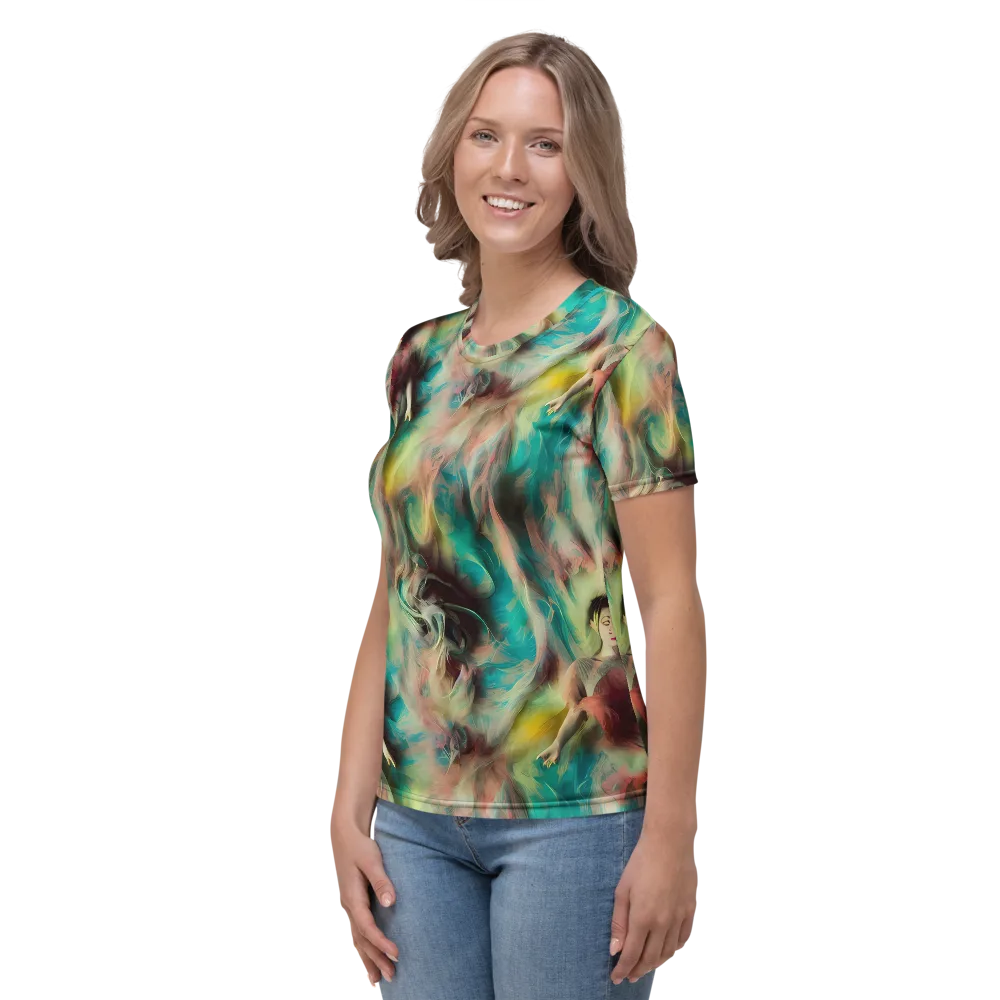 Enchanted Fusion on Women's Crew Neck T-Shirt — Left