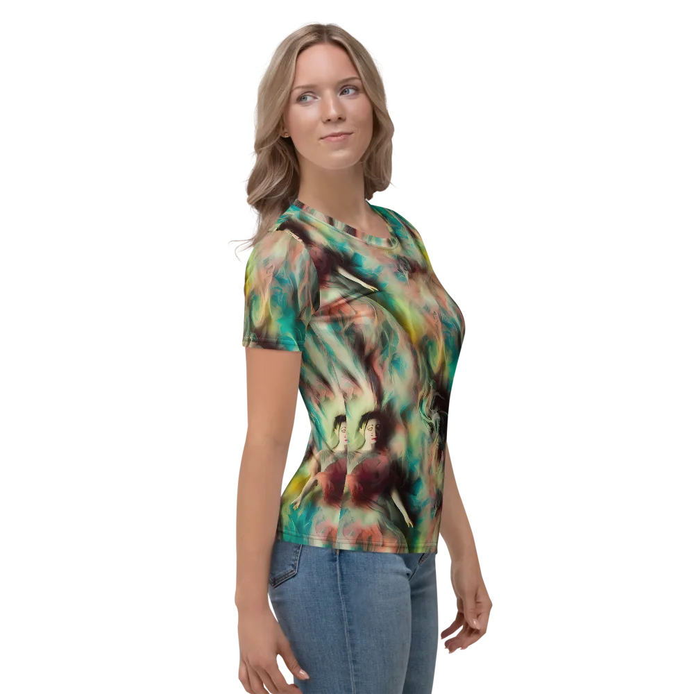 Enchanted Fusion on Women's Crew Neck T-Shirt — Right