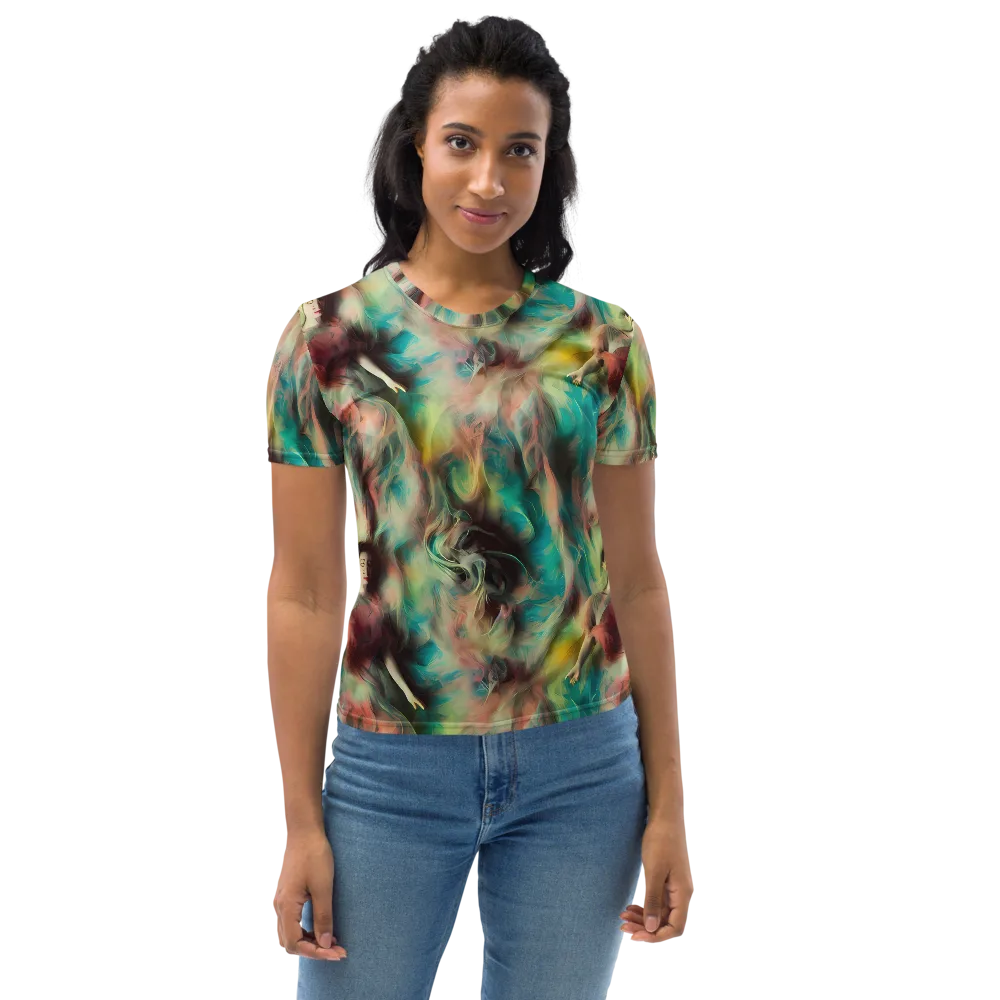 Enchanted Fusion on Women's Crew Neck T-Shirt — Front