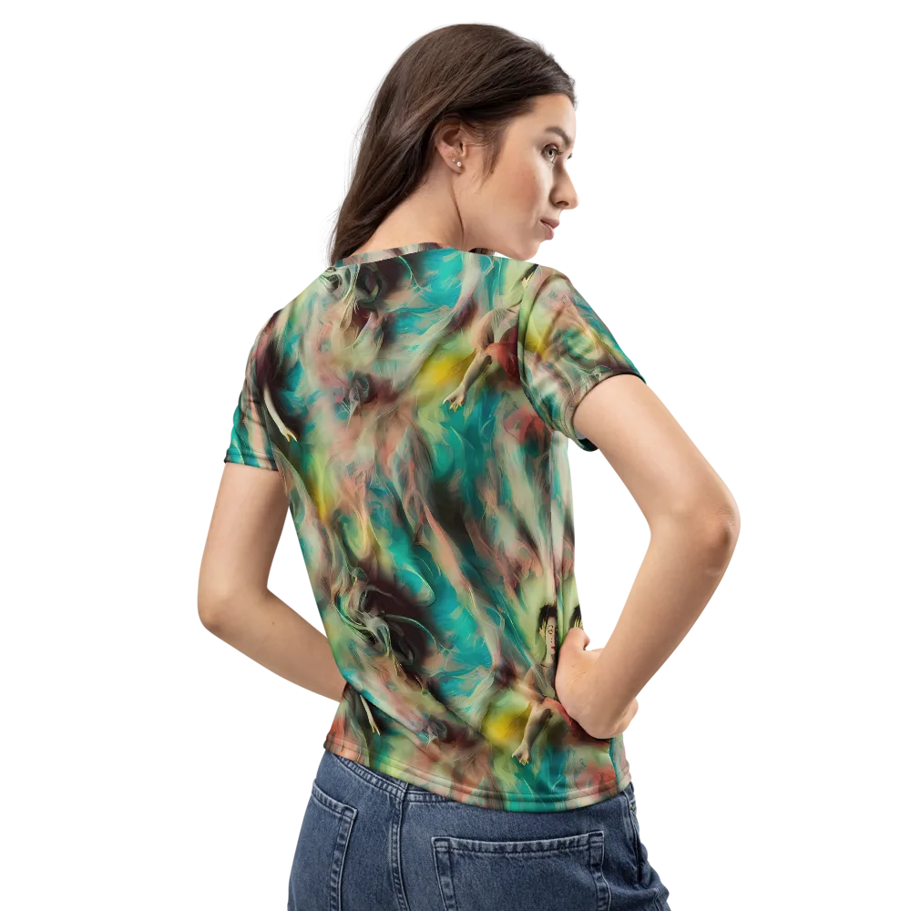 Enchanted Fusion on Women's Crew Neck T-Shirt — Back