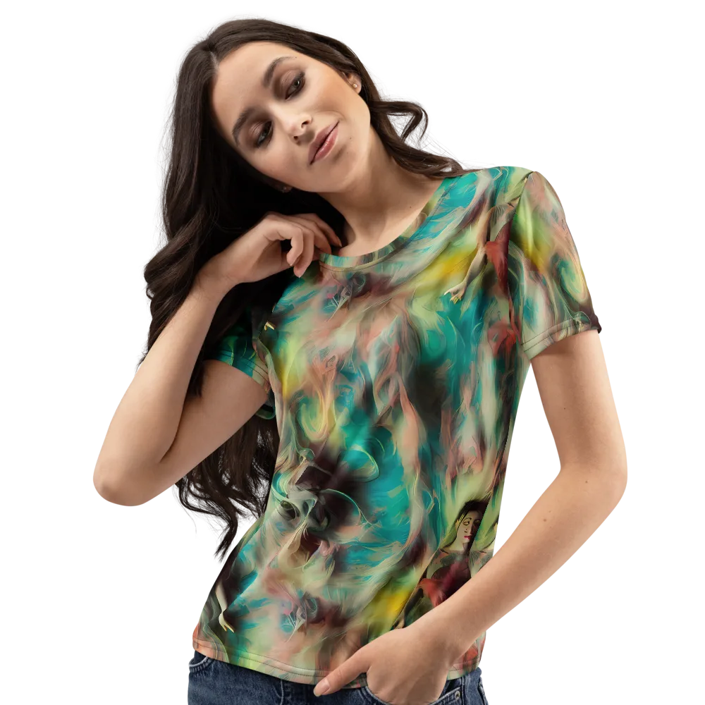 Enchanted Fusion on Women's Crew Neck T-Shirt — Left Front
