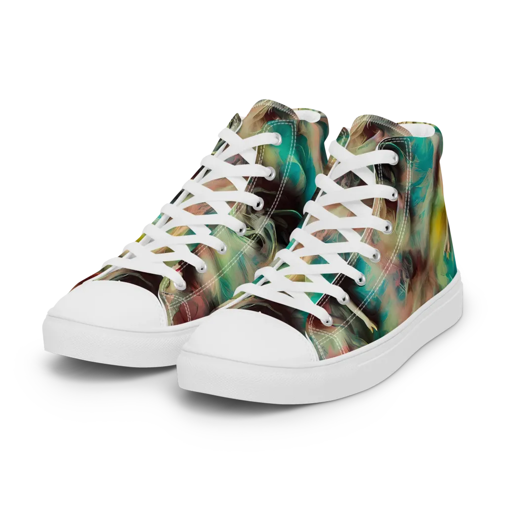Enchanted Fusion on Women's High Top Canvas Shoes — Left Front