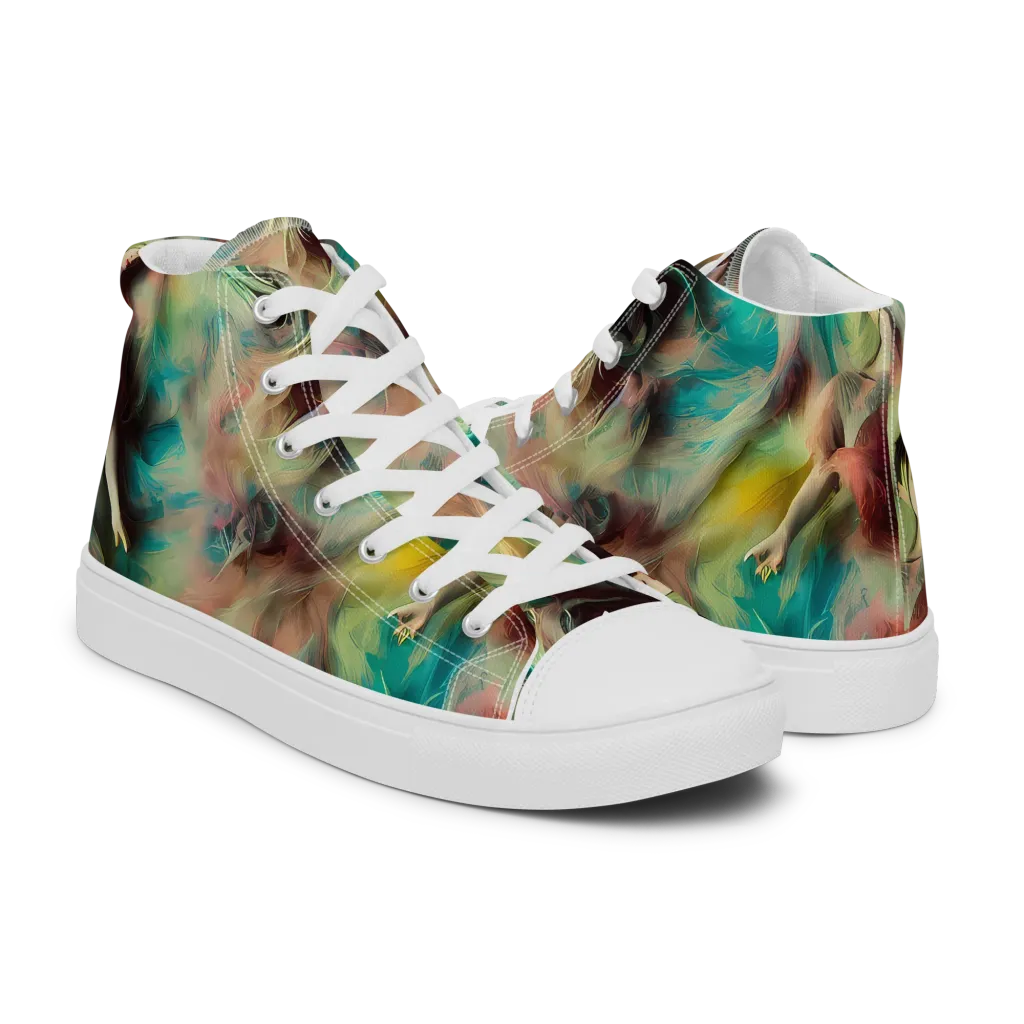 Enchanted Fusion on Women's High Top Canvas Shoes — Right