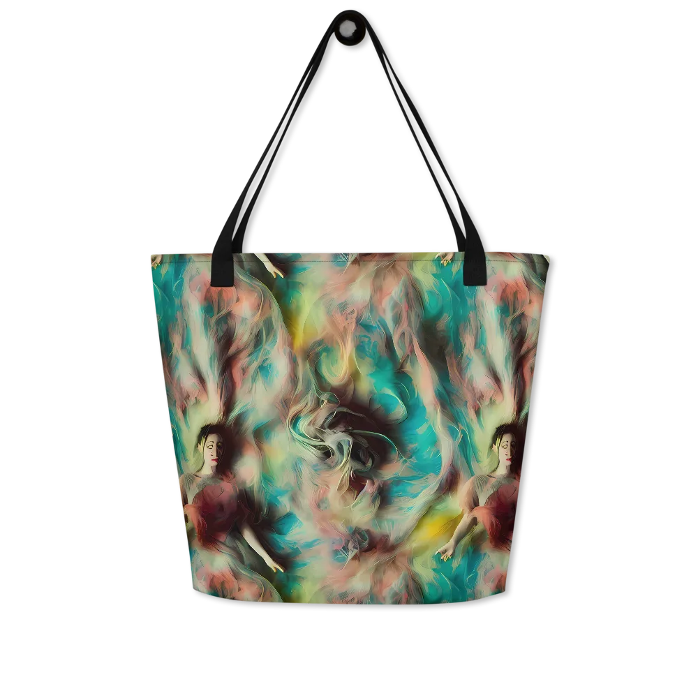 Enchanted Fusion on Large Tote Bag W/ Pocket — Front