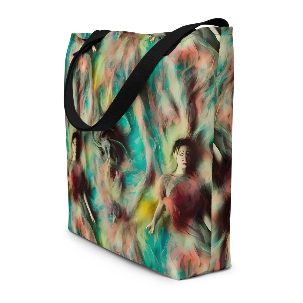 Enchanted Fusion on Large Tote Bag W/ Pocket — Front
