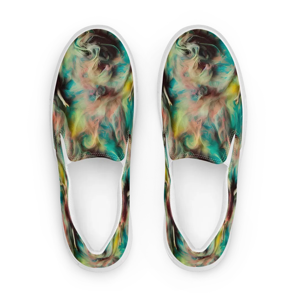 Enchanted Fusion on Women's Slip-On Canvas Shoes — Front