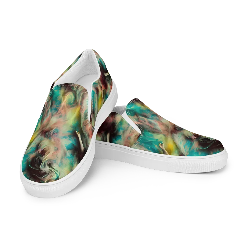 Enchanted Fusion on Women's Slip-On Canvas Shoes — Left Front
