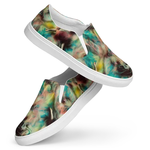 Enchanted Fusion on a Women's Slip-On Canvas Shoes