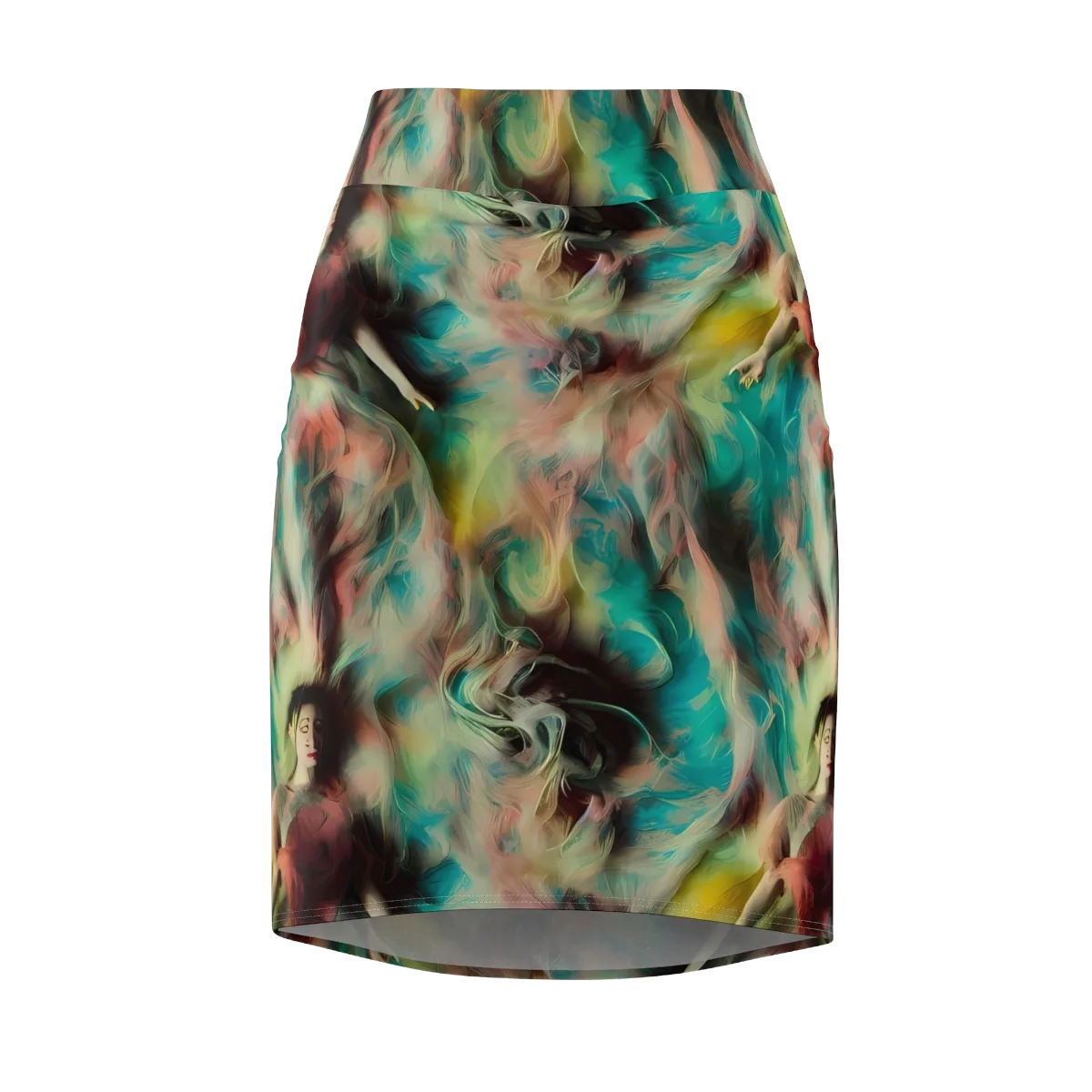 Enchanted Fusion on Pencil Skirt — Front