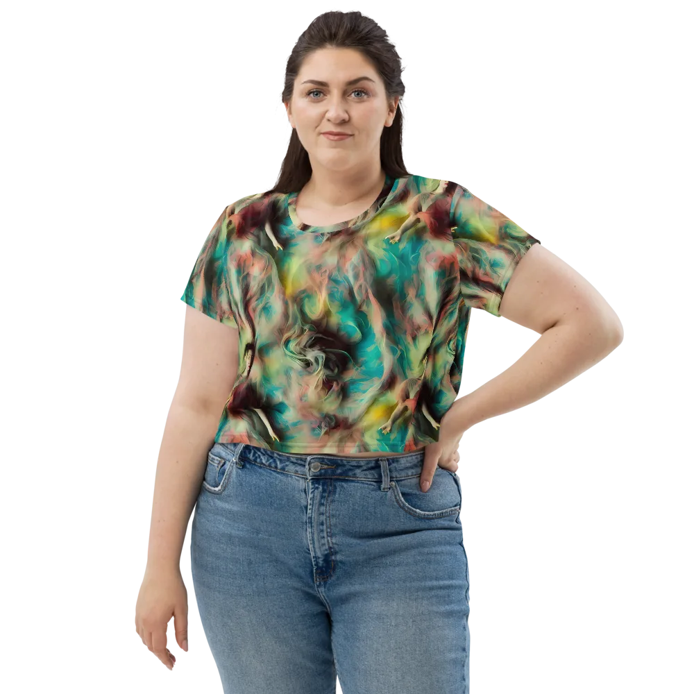 Enchanted Fusion on Crop Tee — Front