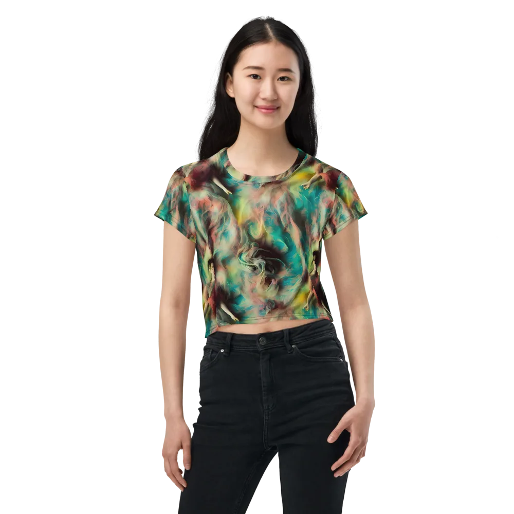 Enchanted Fusion on Crop Tee — Front