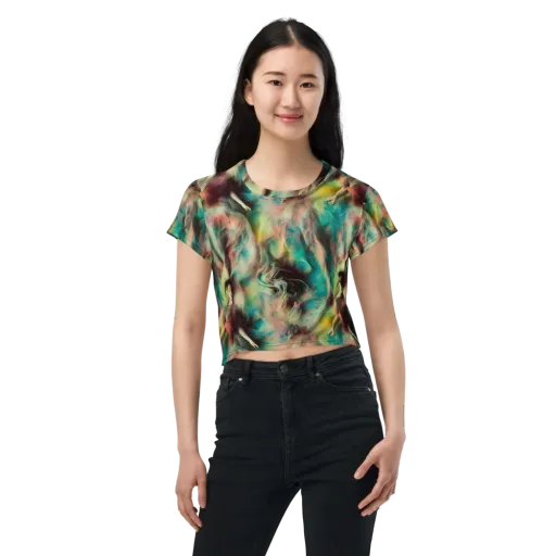 Enchanted Fusion on a Crop Tee