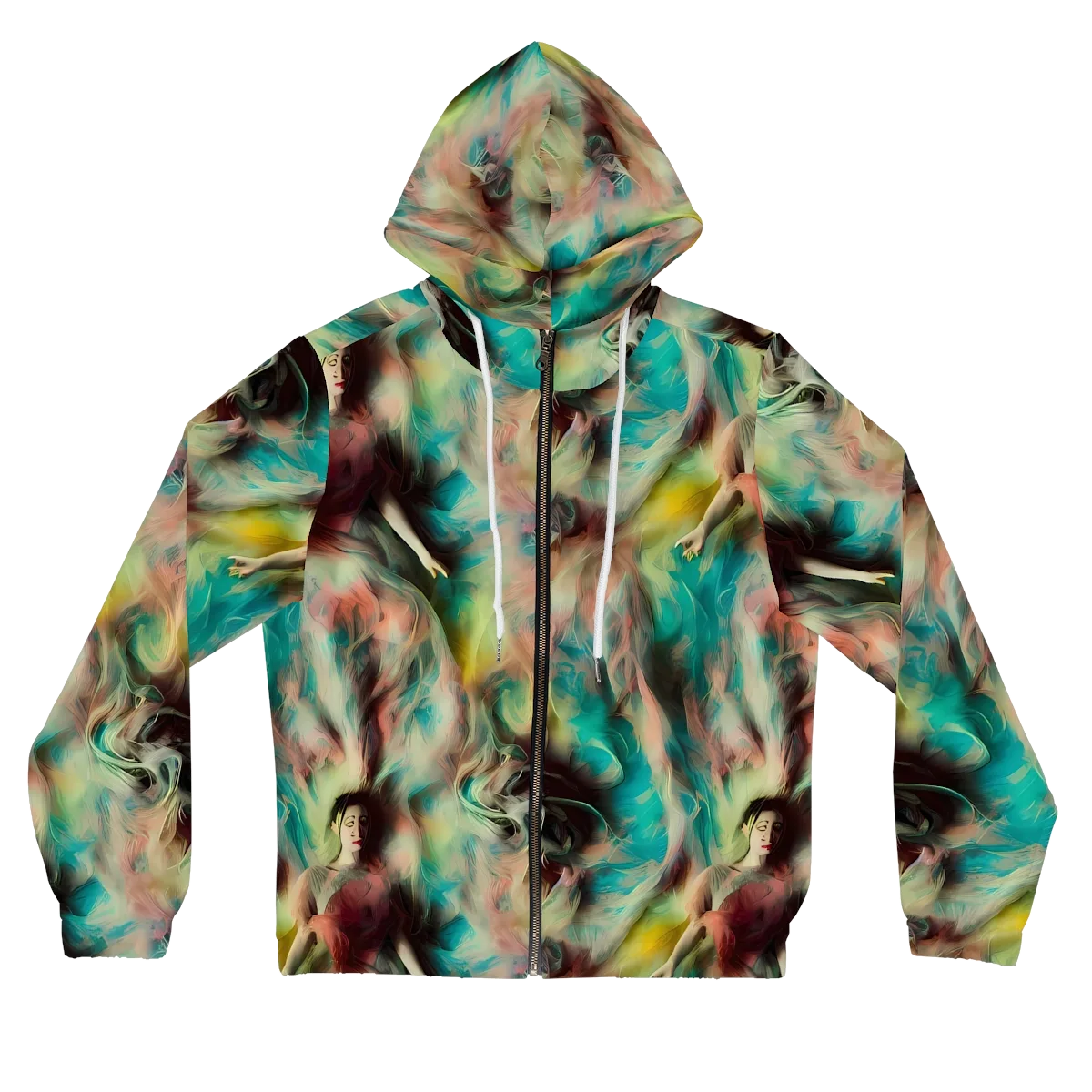 Enchanted Fusion on Women's Full-Zip Hoodie — Front