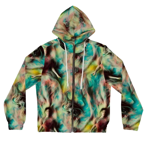 Enchanted Fusion on a Women's Full-Zip Hoodie